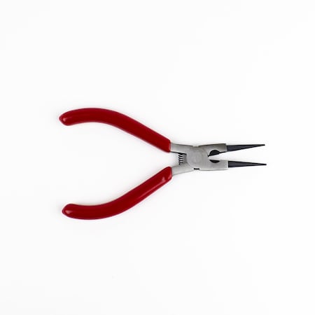 Round Nose Ring Pliers With Side Cutter 5, Spring Loaded, 6pk